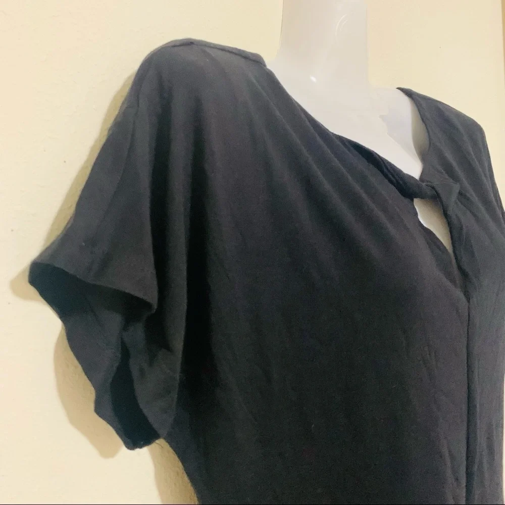 NWT T TAHARI black key hole maxi dress size M